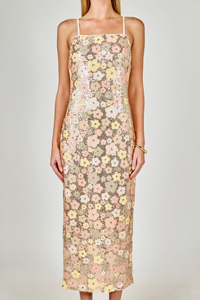 ENDLESS ROSE - Sequined Midi Dress - DRESSES available at Objectrare