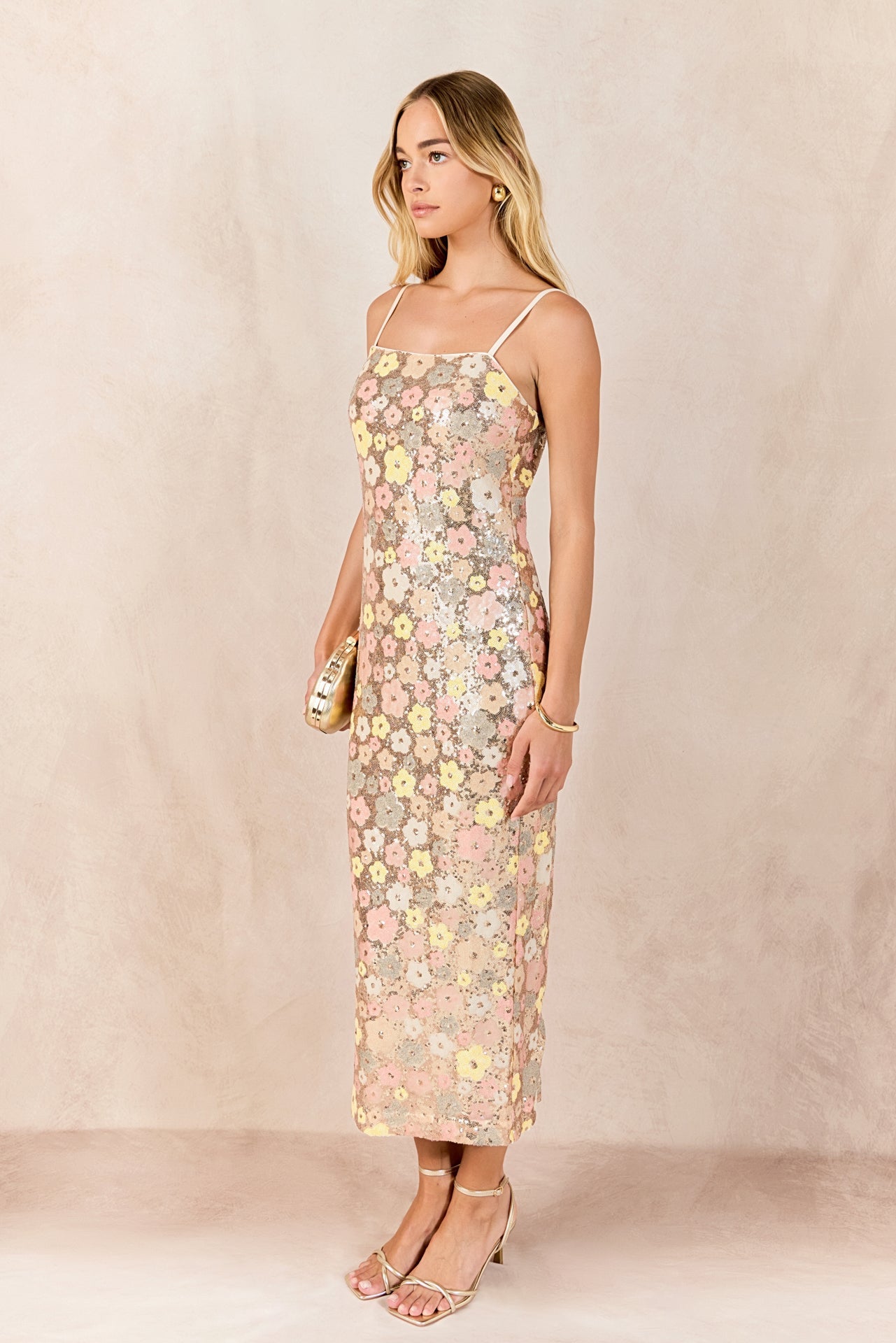 ENDLESS ROSE - Sequin Midi Dress - DRESSES available at Objectrare