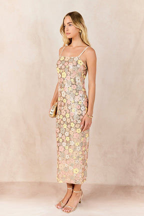 ENDLESS ROSE - Sequin Midi Dress - DRESSES available at Objectrare