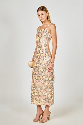 ENDLESS ROSE - Sequin Midi Dress - DRESSES available at Objectrare