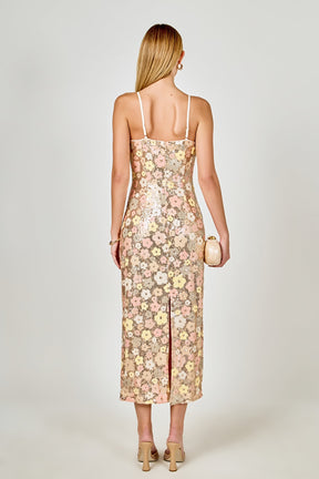 ENDLESS ROSE - Sequined Midi Dress - DRESSES available at Objectrare