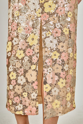 ENDLESS ROSE - Sequined Midi Dress - DRESSES available at Objectrare