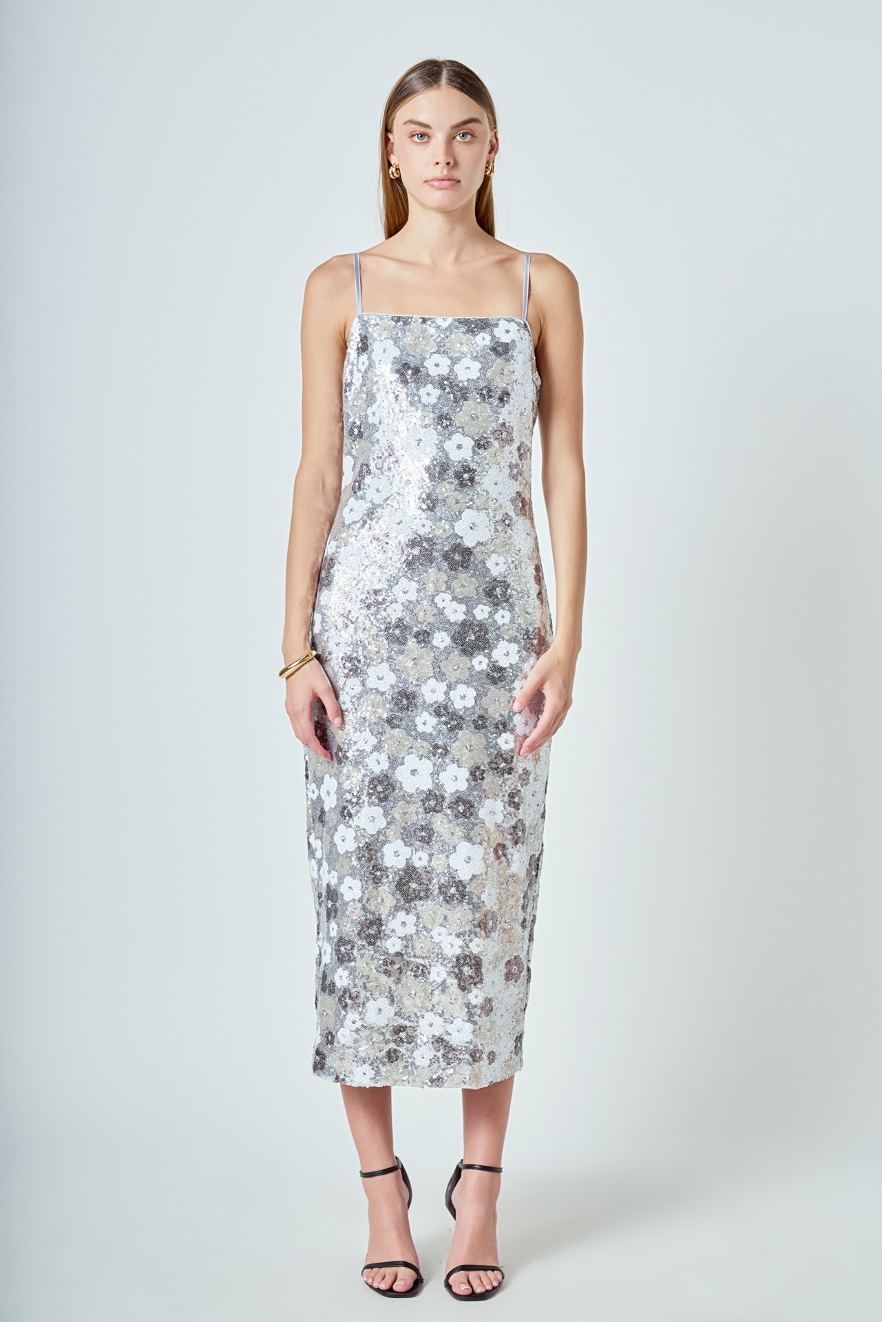 ENDLESS ROSE - Sequined Midi Dress - DRESSES available at Objectrare