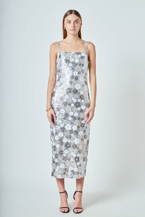 ENDLESS ROSE - Sequined Midi Dress - DRESSES available at Objectrare