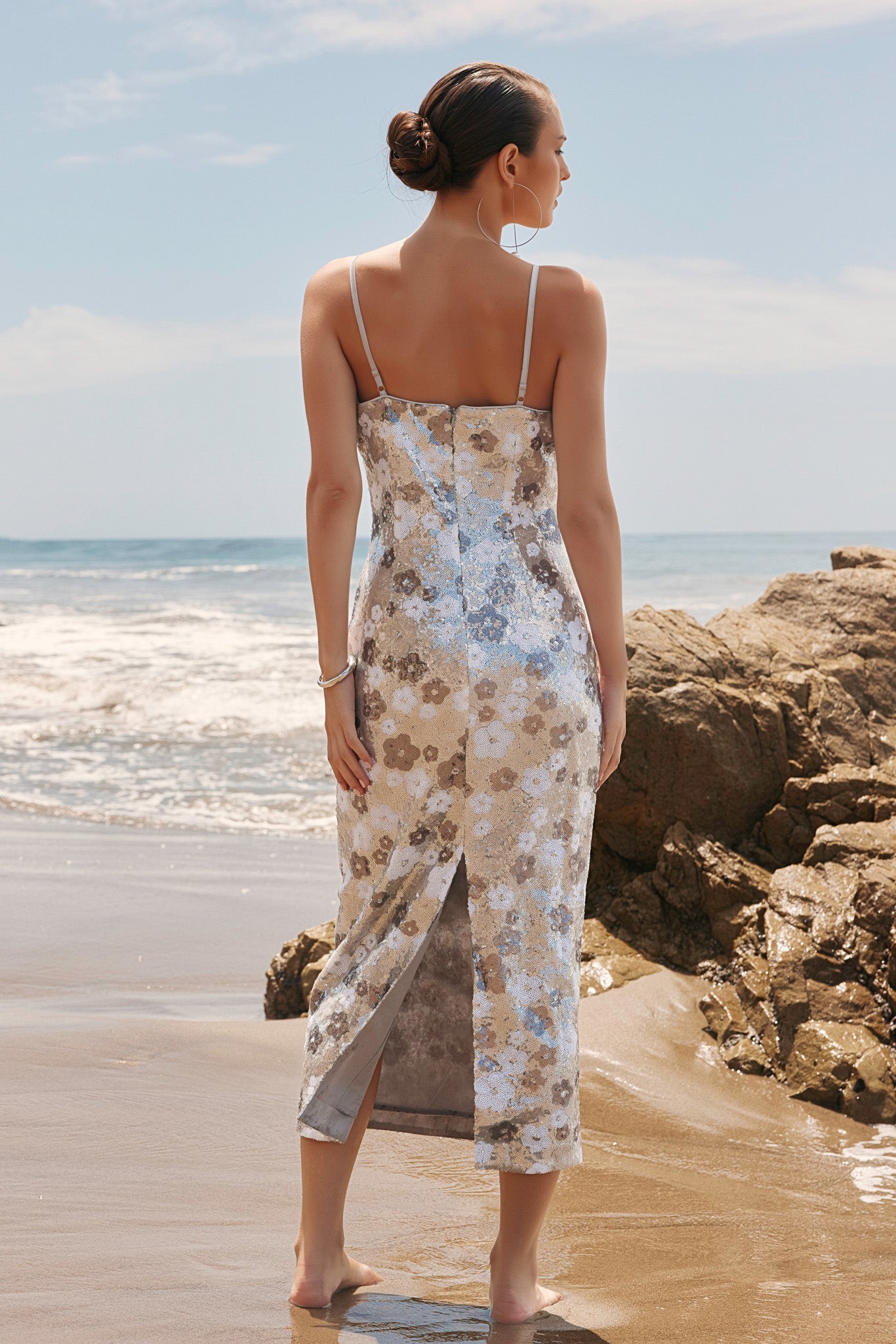 ENDLESS ROSE - Sequined Midi Dress - DRESSES available at Objectrare