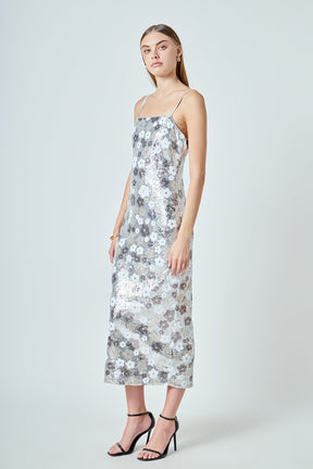 ENDLESS ROSE - Sequin Midi Dress - DRESSES available at Objectrare