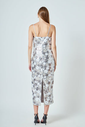 ENDLESS ROSE - Sequin Midi Dress - DRESSES available at Objectrare