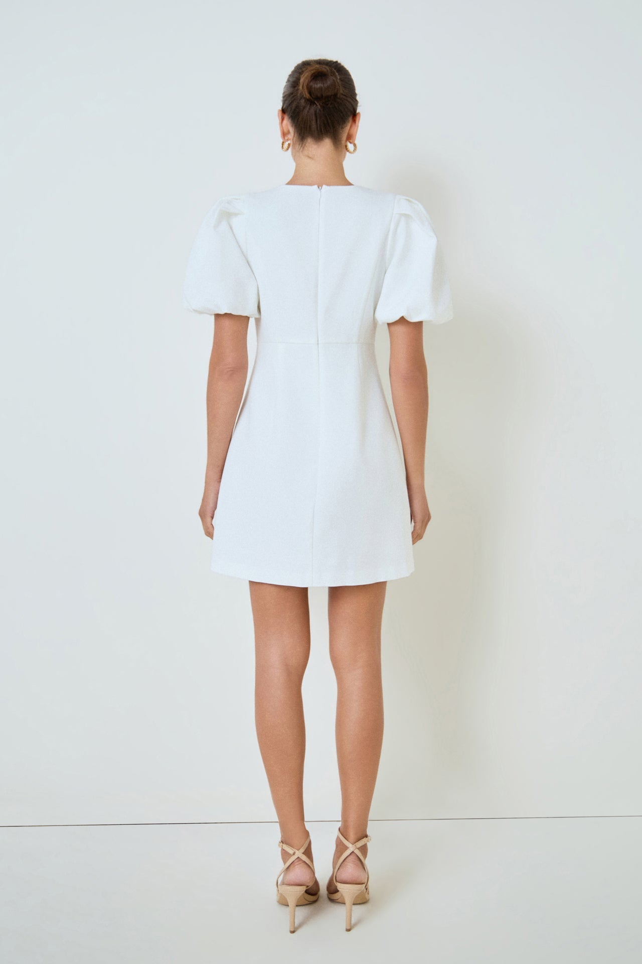 MARSY - Bow Cutout Mini Dress - DRESSES available at Objectrare