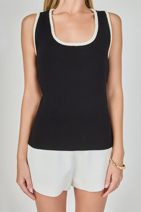 ENDLESS ROSE - Braided knit Top - TOPS available at Objectrare