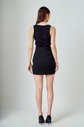 ENDLESS ROSE - Braided knit Top - TOPS available at Objectrare