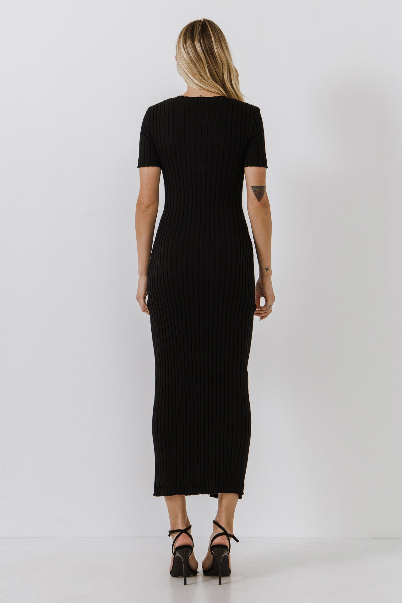 ENDLESS ROSE - Button down Knit Maxi Dress - DRESSES available at Objectrare
