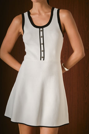 ENDLESS ROSE - Scoop Neck Knit Midi Dress - DRESSES available at Objectrare