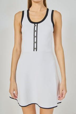 ENDLESS ROSE - Scoop Neck Knit Midi Dress - DRESSES available at Objectrare