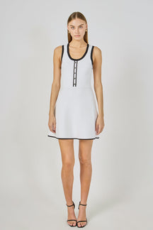 ENDLESS ROSE - Scoop Neck Knit Midi Dress - DRESSES available at Objectrare
