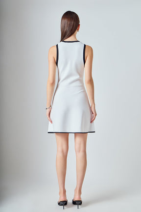 ENDLESS ROSE - Scoop Neck Knit Midi Dress - DRESSES available at Objectrare