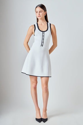 ENDLESS ROSE - Scoop Neck Knit Midi Dress - DRESSES available at Objectrare