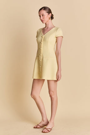 Tweed A Line Mini Dress