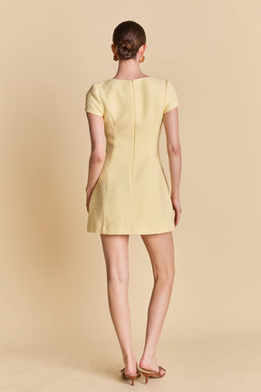 Tweed A Line Mini Dress