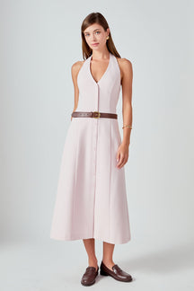 ENDLESS ROSE - Halter Midi Dress - DRESSES available at Objectrare