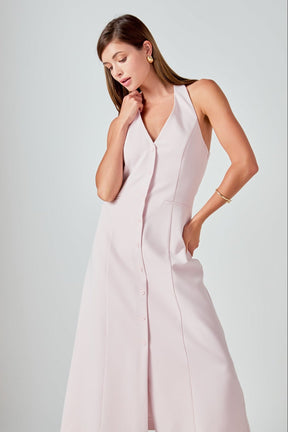 ENDLESS ROSE - Halter Midi Dress - DRESSES available at Objectrare