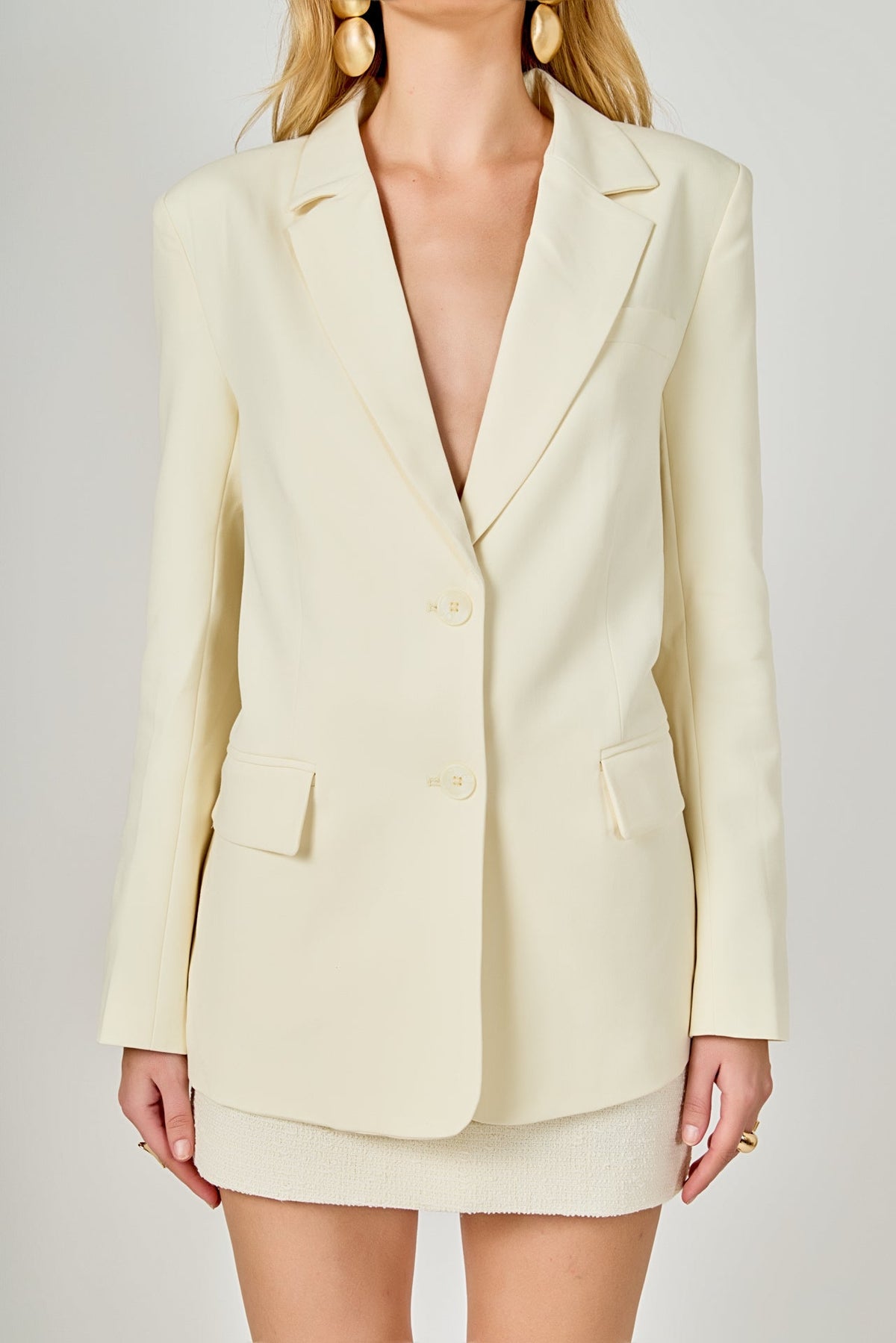 ENDLESS ROSE - Diana Standard 2 Button Blazer - JACKETS available at Objectrare
