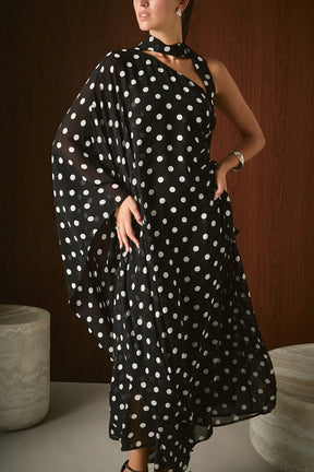 ENDLESS ROSE - Sash Polka Dot Maxi Dress - DRESSES available at Objectrare