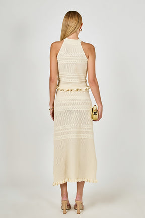 ENDLESS ROSE - Knit Pointelle Racerback Top - TOPS available at Objectrare