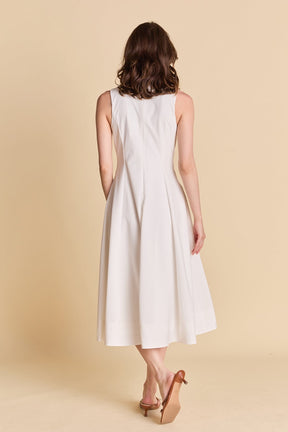 ENDLESS ROSE - Front Bow Tie Midi Dress - DRESSES available at Objectrare