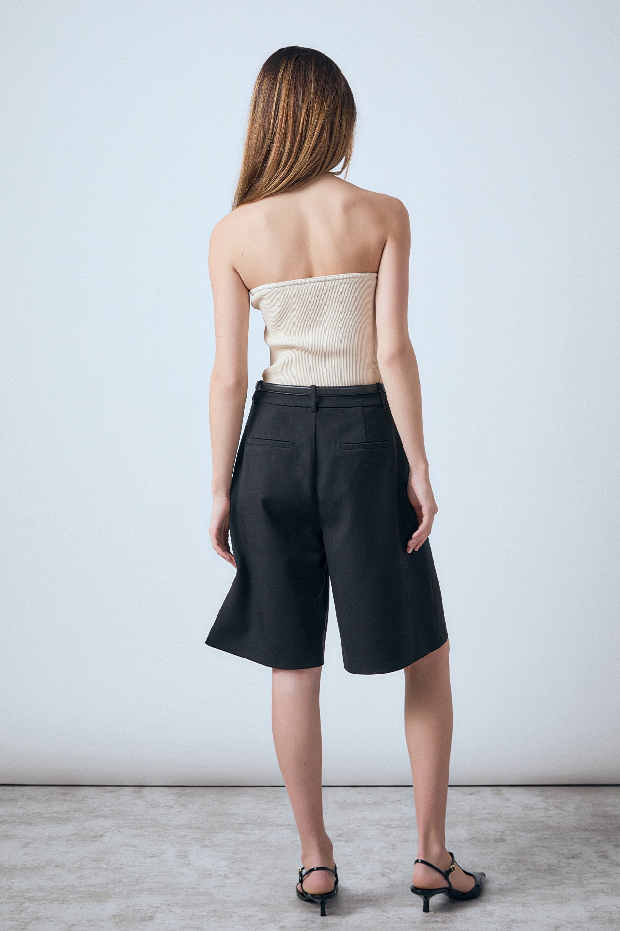 ENDLESS ROSE - Hana Fitted Knit Tube Top - TOPS available at Objectrare