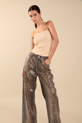 ENDLESS ROSE - Hana Fitted Knit Tube Top - TOPS available at Objectrare