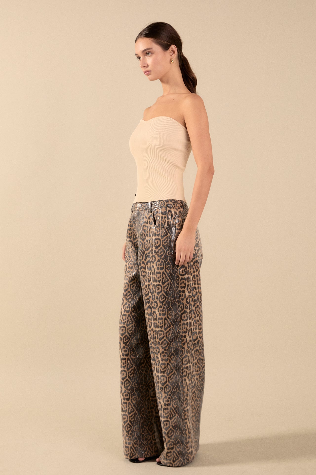 ENDLESS ROSE - Hana Fitted Knit Tube Top - TOPS available at Objectrare