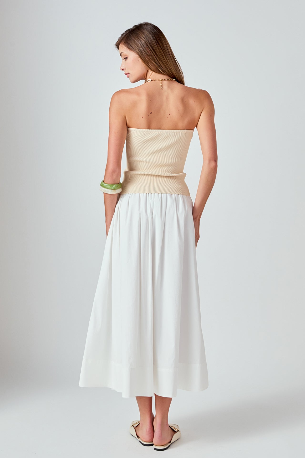 ENDLESS ROSE - Hana Fitted Knit Tube Top - TOPS available at Objectrare