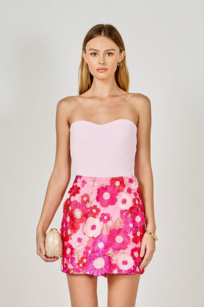 ENDLESS ROSE - Knit Strapless Top - TOPS available at Objectrare