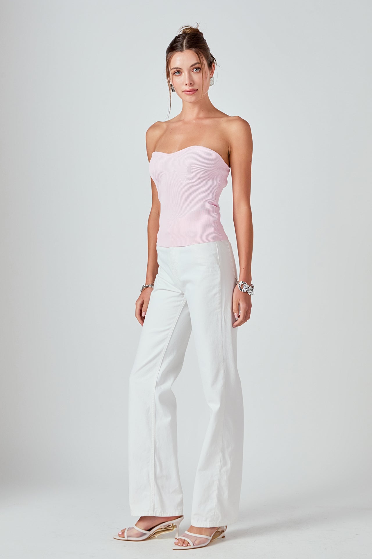 ENDLESS ROSE - Knit Strapless Top - TOPS available at Objectrare