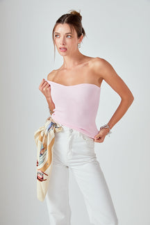 ENDLESS ROSE - Knit Strapless Top - TOPS available at Objectrare