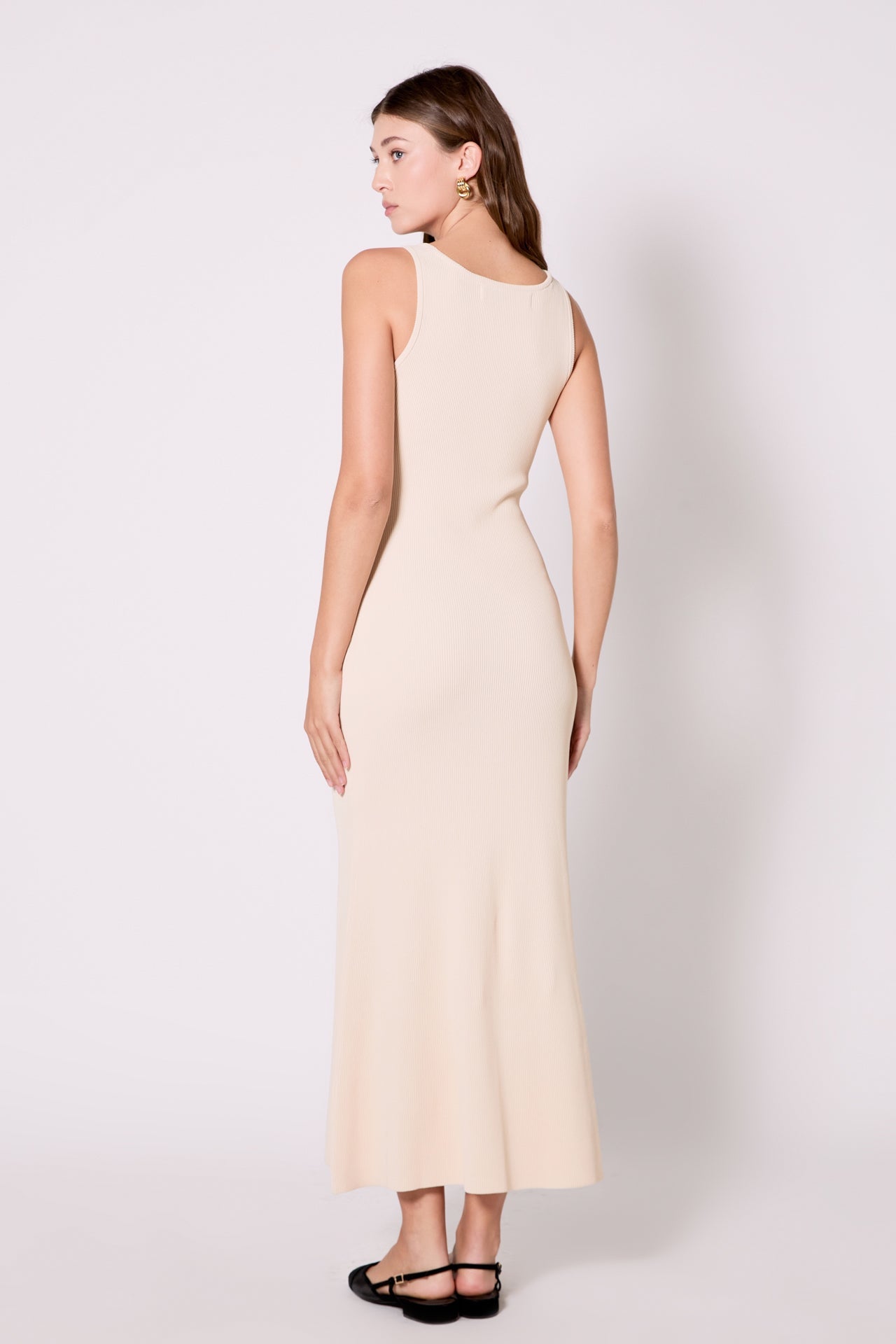ENDLESS ROSE - Kendall Sweetheart Neckline Ribbed Knit Maxi - DRESSES available at Objectrare