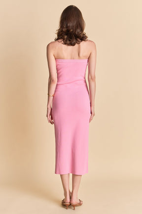 Knit Tube Midi Dress