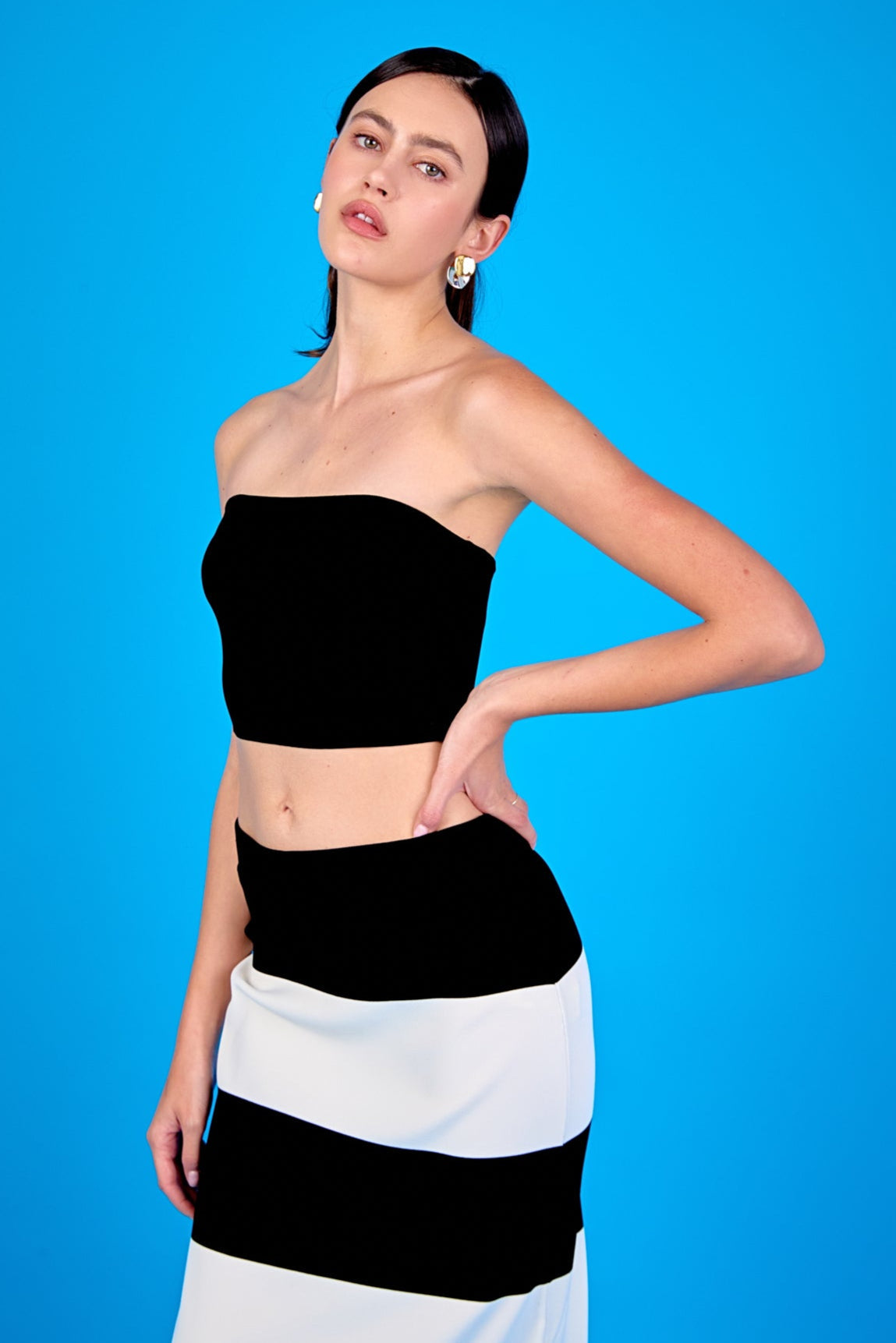 ENDLESS ROSE - Monroe Tube Top and Maxi Skirt Set - TOPS available at Objectrare