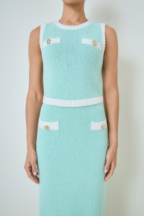 MARSY - Crochet Knit Maxi Dress - TOPS available at Objectrare