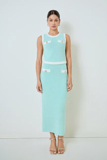 MARSY - Crochet Knit Maxi Dress - TOPS available at Objectrare
