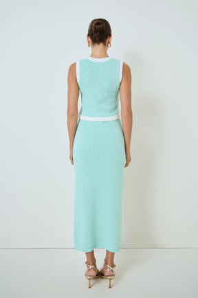 MARSY - Crochet Knit Maxi Dress - TOPS available at Objectrare