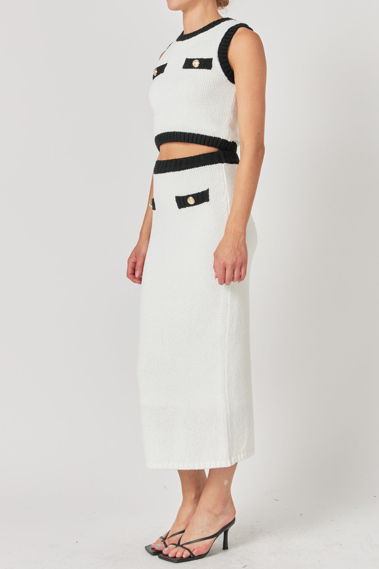 Crochet Knit Maxi Skirt