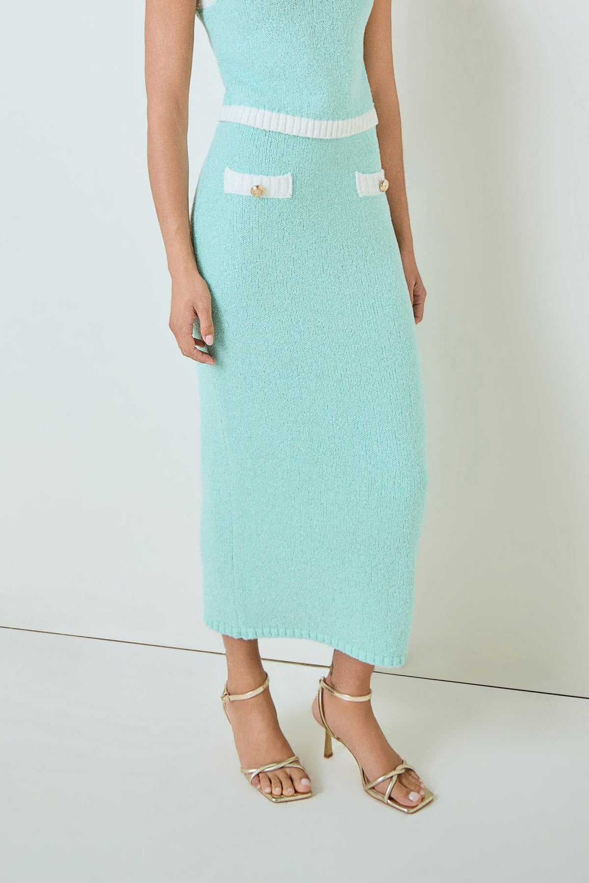 MARSY - Crochet Knit Maxi Skirt - SKIRTS available at Objectrare