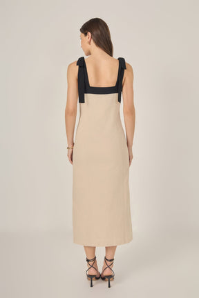 Linen Buttoned Maxi Dress