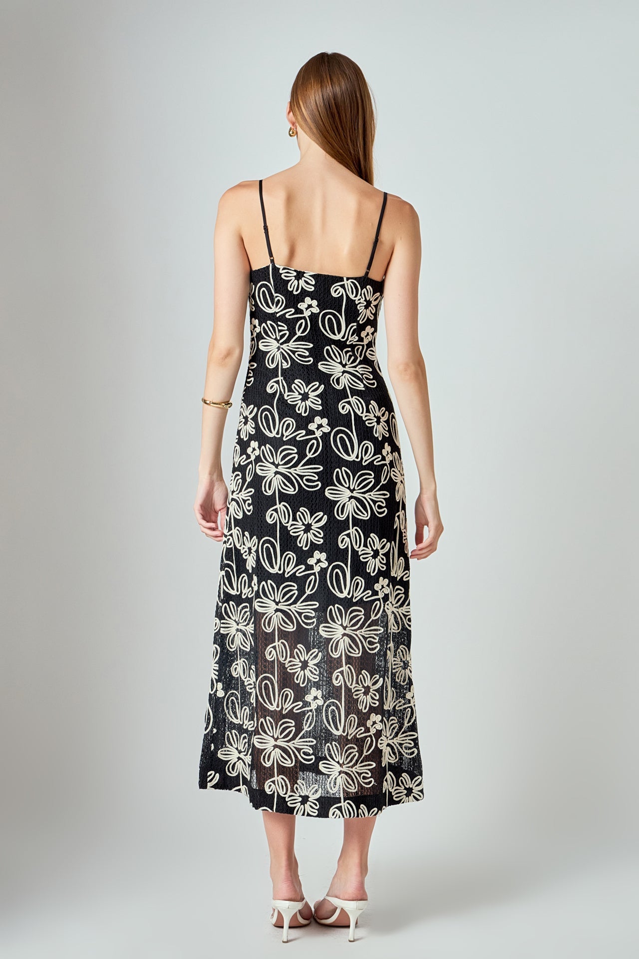 ENDLESS ROSE - Crochet Embroidered Maxi Dress - DRESSES available at Objectrare