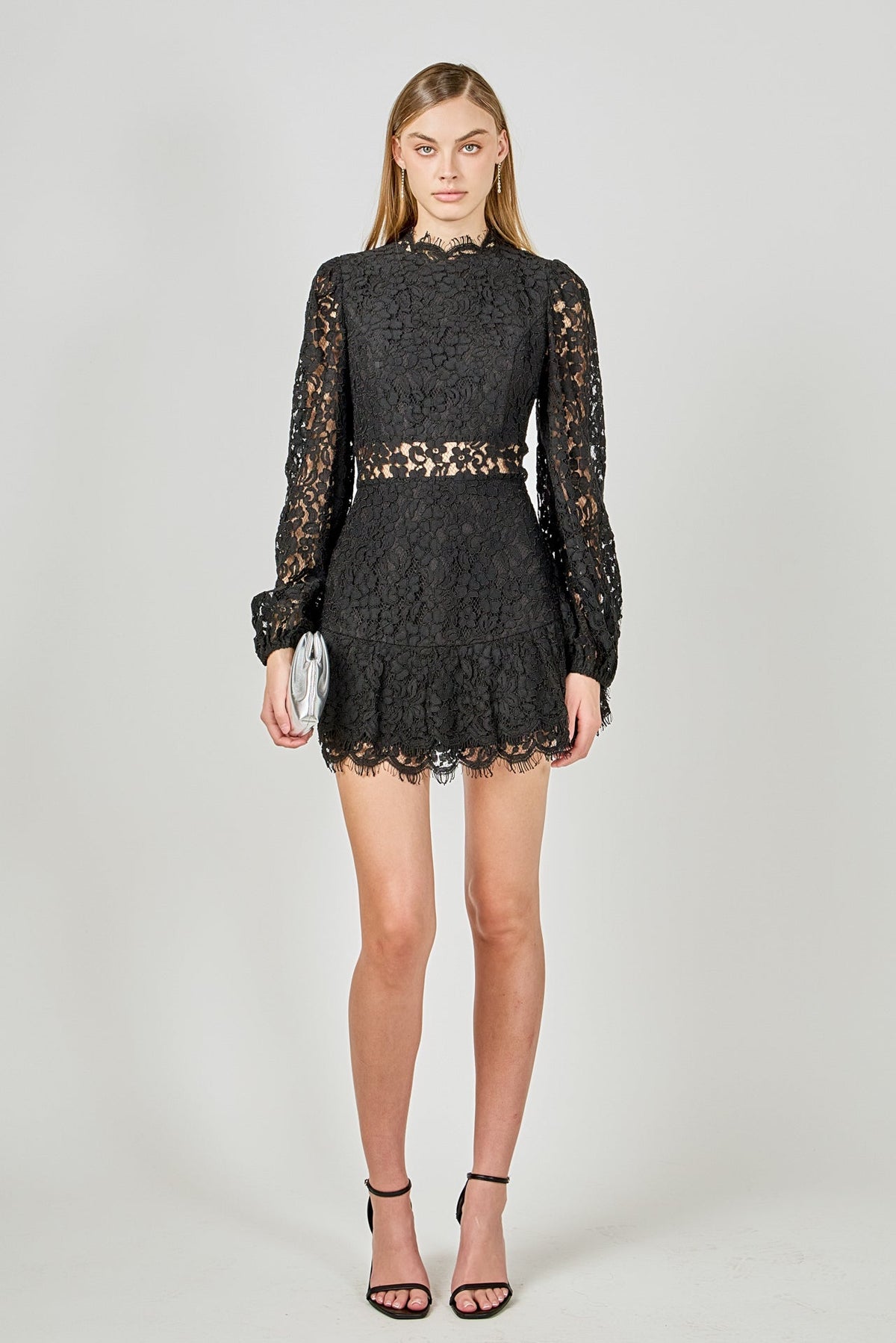 ENDLESS ROSE - Laced Cutout Mini Dress - DRESSES available at Objectrare