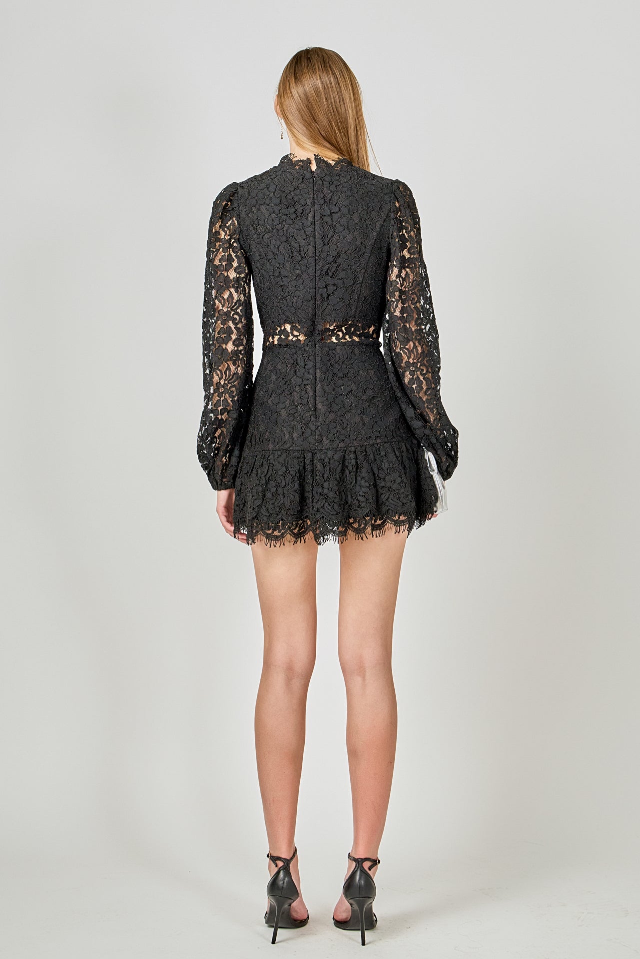 ENDLESS ROSE - Laced Cutout Mini Dress - DRESSES available at Objectrare
