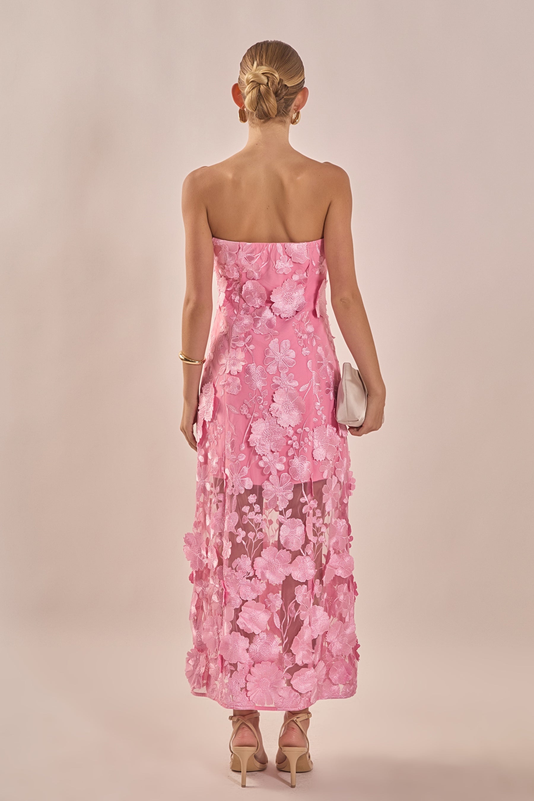 strapless floral dress Flora's Garden Strapless Floral Corset Mini Dress (Pink) · NanaMacs