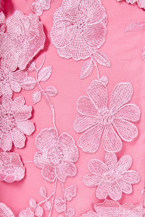ENDLESS ROSE - Strapless Floral Embroidered Maxi Dress - DRESSES available at Objectrare