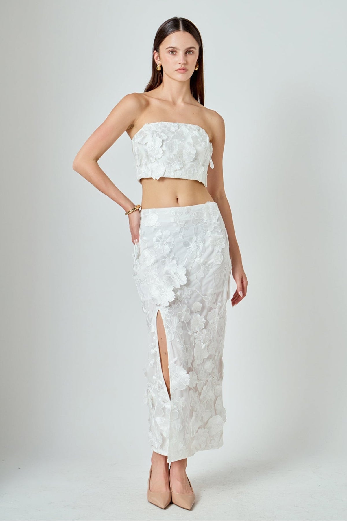ENDLESS ROSE - Floral Embroidered Set - TOPS available at Objectrare